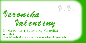 veronika valentiny business card